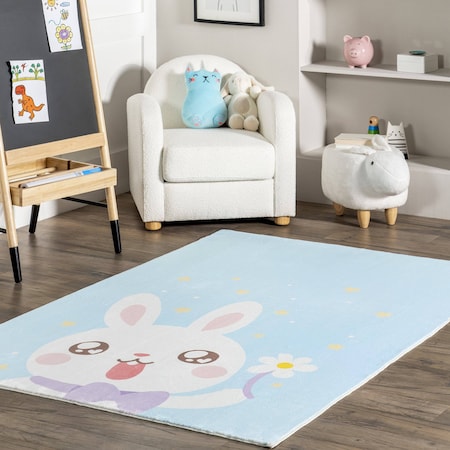 Nuloom Aloisia Bunny Machine Washable Area Rug 3ft x 5ft HJCL07A-305